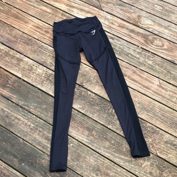 Gymshark Pants - Gymshark leggings size small sheer paneling